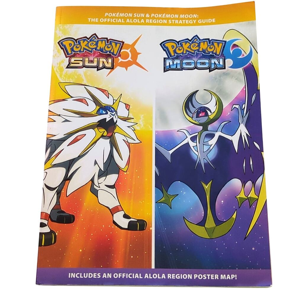 Pokemon Sun & Moon Official Strategy Guide Alola Region No Map Nintendo Book